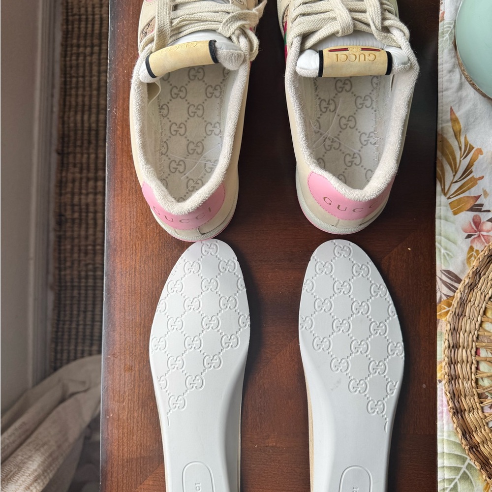 AUTHENTIC NWOT Gucci GG Crystal Screener Sneakers - Picture 7 of 16